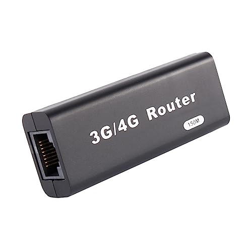 Yunseity Tragbarer 3G-/4G-WLAN-Router, 150 Mbit/s Datengeschwindigkeit, Kompatibel mit über 400 USB-3G-Modems, Automatische Einwahl, Plug-and-Play von Yunseity