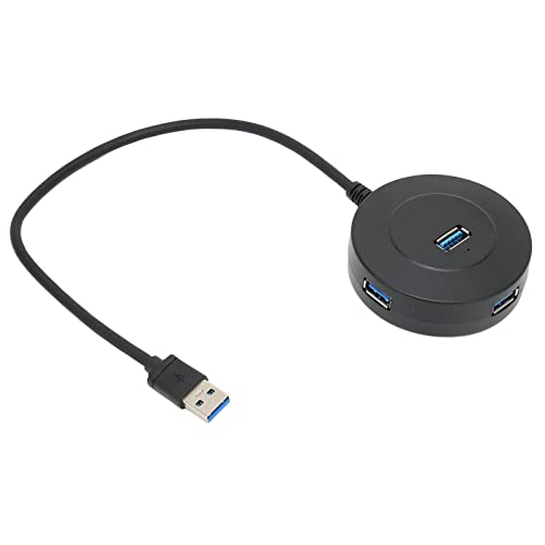 Yunseity USB 3.0 Hub, USB 2.0 Portable 4 Ports USB Dockingstation für Unterwegs, Kompatibel für XP, für Vista, für Win 7, für Win 8, für Win 10, für, für OS X 10.0+ von Yunseity