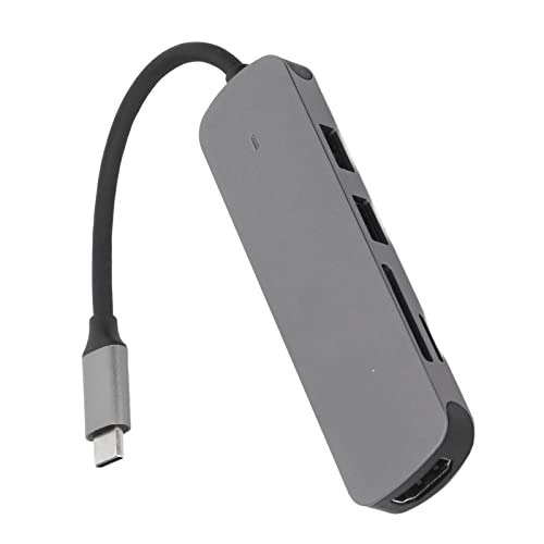 Yunseity USB-C-Laptop-Dockingstation, 5-in-1-Typ-C-Hub-Multiport-Adapter mit HDMI-USB3.0-USB2.0-SD-TF für Computer mit Typ-C-Anschlüssen von Yunseity