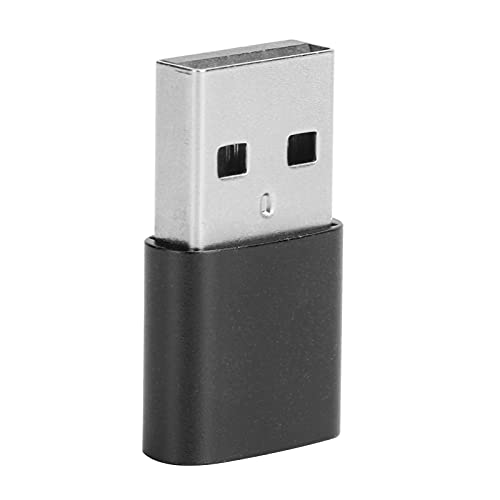 Yunseity USB-C-auf-USB-Adapter, USB-Typ-C-Buchse auf USB-Stecker-Adapterkonverter, Datenübertragung und Schnelles Aufladen für Typ-C-Geräte (USB2.0 auf Typc schwarz) von Yunseity