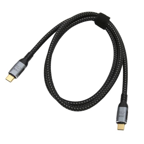 Yunseity USB-C-auf-USB-C-Kabel, Typ-C-auf-Typ-C-Gen-3-Datenkabel, 240 W PD-Schnellladung, 40 Gbit/s Datenübertragung, Typ-C-Kabel, Unterstützt 8K-60-Hz-Anzeige (20 cm) von Yunseity