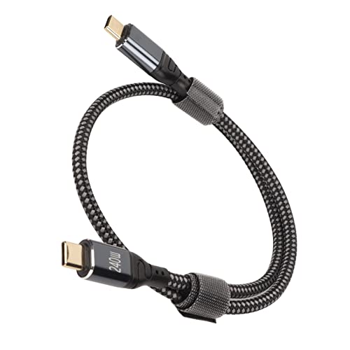 Yunseity USB-C-zu-USB-C-Kabel, 240 W PD3.1-Schnellladekabel, Doppelseitiges Stecker-zu-Stecker-Kabel, für IOS Pro 12.9/11/, S22/21/20 (50cm) von Yunseity