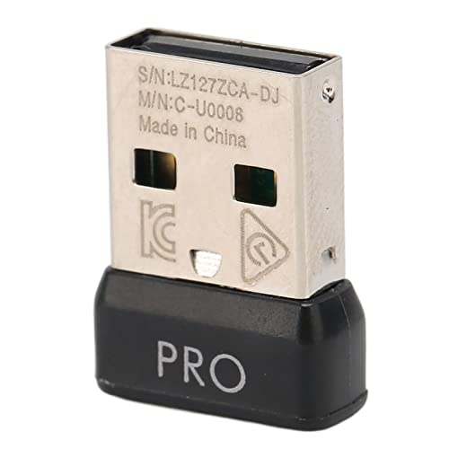 Yunseity USB-Mausempfänger für die Kabellose G Pro-Maus, 2,4-GHz-Wireless-USB-Steckeradapter, Ersatz-USB-Empfänger von Yunseity
