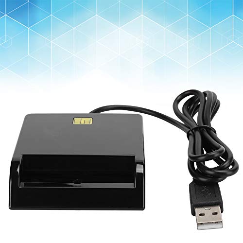 Yunseity USB-Smartcard-Leser, CAC-Kartenleser USB Common Access CAC ATM ID SIM-Bank-Chipkartenleser, TF-Speicherkartenleser, für/Vista//OS von Yunseity