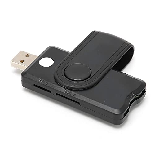 Yunseity USB-Smartcard-Leser, SD/TF-Speicherkartenleser, DOD-Militär-CAC-Leser für Regierung, Nation, SIM-Kartenleser für Windows von Yunseity