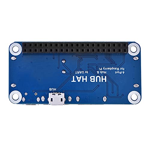 Yunseity USB zu UART Onboard, 5V 4 Port USB HUB HAT, Kompatibel mit USB 2.0/1.1, USB HUB für B+ / 2B / 3B / / W von Yunseity