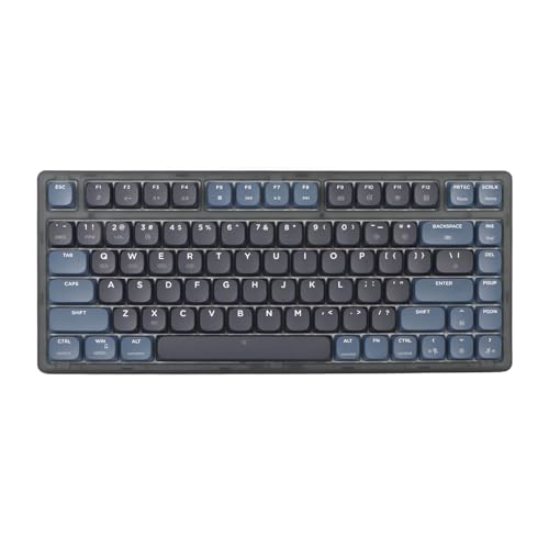 Yunseity Ultradünne Mechanische Tastatur mit 83 Tasten, 3 Modi, Abgerundeten Rechteckigen Tastenkappen, Kompakte Computer-Gaming-Tastatur von Yunseity