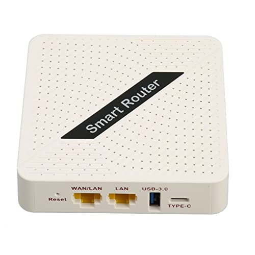 Yunseity WiFi 6 Gigabit Travel Router, 1201 Mbit/s (5 GHz) + 574 Mbit/s (2,4 GHz) 5G Mobiler Hotspot-Router WLAN USB3.0 Gigabit-Router mit Typ-C-Schnittstelle, Sicheres Drahtloses Netzwerk von Yunseity