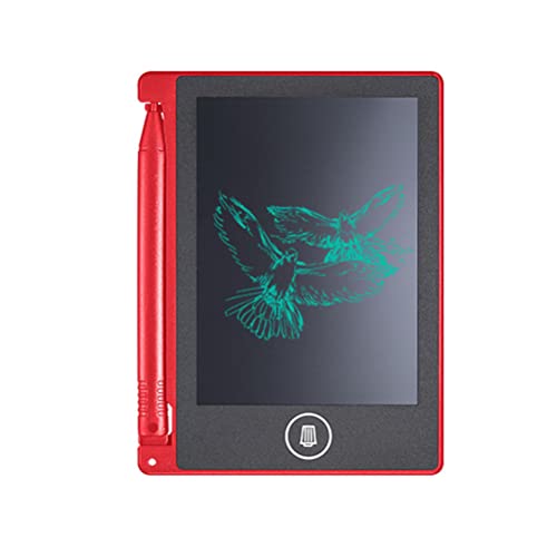 Schreibtablett Yusat 4,4-Zoll-tragbares Tablet LCD Paperless Memo Pad Tablet Studenten Schreiben Zeichnen Grafikkarte (rot) von Yusat