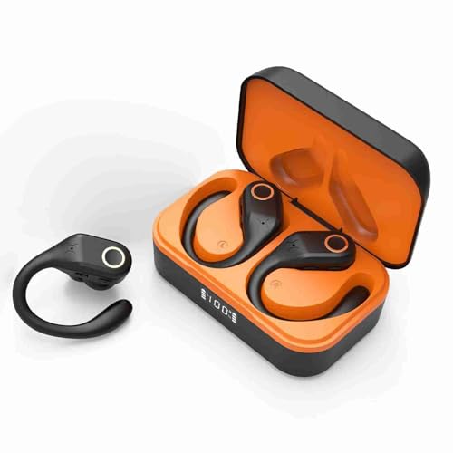 Yusat Kabellose Ohrhörer, Bluetooth-Kopfhörer, Stereo-Kopfhörer mit Geräuschunterdrückung und Ohrbügeln, IPX7, Kabellose Ohrhörer für Sport/Laufen/Fitnessstudio Yusat Kabellose Ohrhörer, Bluetooth-Kopfhörer, Stereo-Kopfhörer mit Geräuschunterdrückung und Ohrbügeln, IPX7, Kabellose Ohrhörer für Sport/Laufen/Fitnessstudio von Yusat
