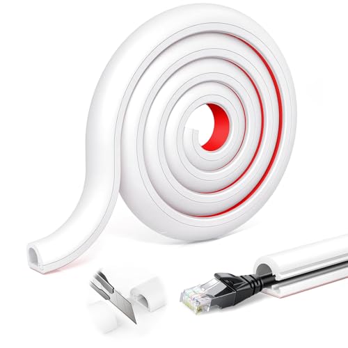 14mm x 10mm Kabelkanal weiß, 6 Meter Kabelbrücke Boden Selbstklebend, Flexibler PVC Bodenkabelschutz, Kabelabdeckung zum Verstecken eines Netzkabels, Lautsprecher- oder TV-Kabel 14mm x 10mm Kabelkanal weiß, 6 Meter Kabelbrücke Boden Selbstklebend, Flexibler PVC Bodenkabelschutz, Kabelabdeckung zum Verstecken eines Netzkabels, Lautsprecher- oder TV-Kabel von YushengTai