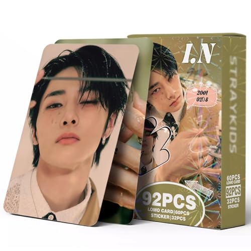 Stray Kids Photocards 92 PCS Stray Kids Hollow Photo Cards Stray Kids Lomo Card Gift Lomo Cards Merch for Stray Kids Boys and Girls (I.n) von Yuto