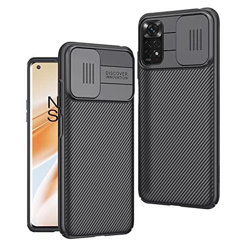 Yutwo Handyhülle Kompatibel mit Xiaomi Poco M4 Pro 5G/Redmi Note 11T 5G,Hülle with Kameraschutz Camera Lens Protection Case Stoßfest Kratzfest Hart PC Schutzhülle Schwarz von Yutwo