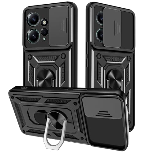 Yutwo Handyhülle für Xiaomi Redmi Note 12 4G Hülle,Xiaomi Redmi Note 12 4G Hülle Kameraschutz Schutzhülle 360 Metall Ring Halter Stoßfest Handyhülle für Xiaomi Redmi Note 12 4G Hülle - Schwarz Yutwo Handyhülle für Xiaomi Redmi Note 12 4G Hülle,Xiaomi Redmi Note 12 4G Hülle Kameraschutz Schutzhülle 360 Metall Ring Halter Stoßfest Handyhülle für Xiaomi Redmi Note 12 4G Hülle - Schwarz von Yutwo