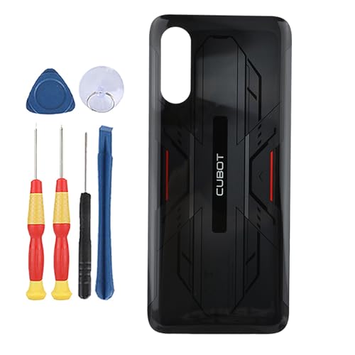 Yuxyiony Akkudeckel Ersatz für Cubot x70 Akkudeckel Reparatur Rückseite Gehäuse und Ersatzwerkzeug Zubehör (Space Black) von Yuxyiony