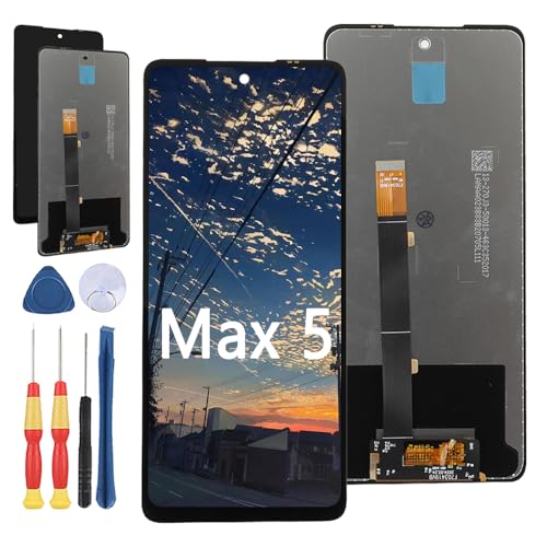 Yuxyiony Ersatzbildschirm für Cubot Max 5 LCD-Display Reparaturbildschirm und Ersatzwerkzeug-Zubehör von Yuxyiony