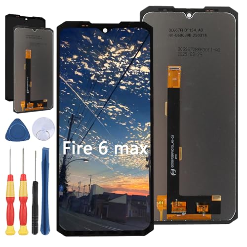 Yuxyiony Ersatzbildschirm für Doogee Fire 6 Max LCD-Display, Reparaturbildschirm und Ersatzwerkzeug-Zubehör von Yuxyiony
