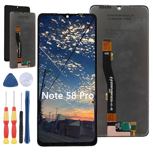 Yuxyiony Ersatzbildschirm für Doogee Note 58 Pro LCD-Display, Reparaturbildschirm und Ersatzwerkzeug-Zubehör von Yuxyiony