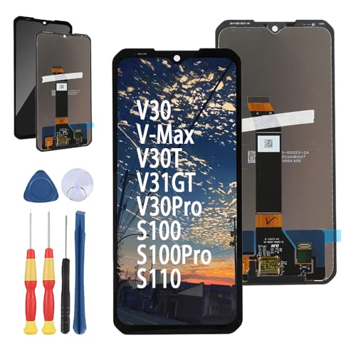 Yuxyiony Ersatzbildschirm für Doogee V31 GT LCD-Display, Reparaturbildschirm und Ersatzwerkzeug-Zubehör von Yuxyiony