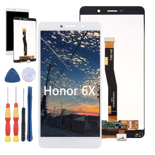 Yuxyiony Ersatzbildschirm für Huawei Honor 6X LCD-Display Reparaturbildschirm und Ersatzwerkzeug-Zubehör. von Yuxyiony