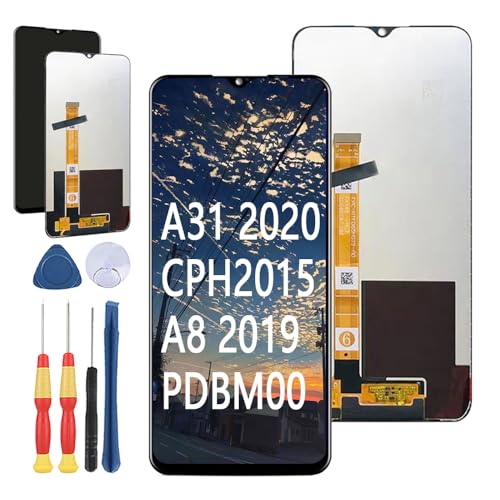 Yuxyiony Ersatzbildschirm für OPPO A31 2020 CPH2015 / A8 2019 PDBM00 LCD-Display Reparaturbildschirm und Ersatzwerkzeug-Zubehör von Yuxyiony