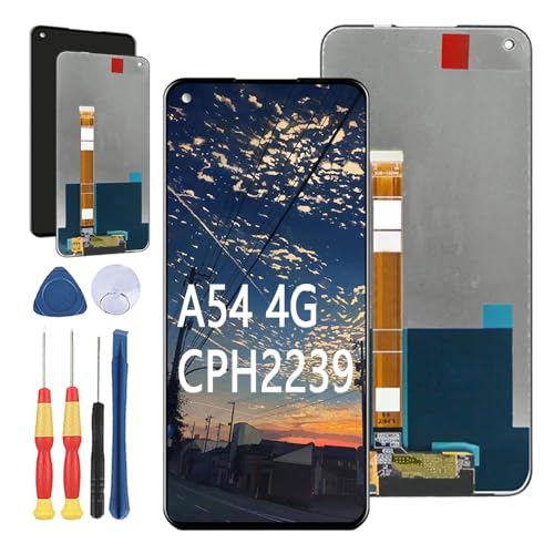 Yuxyiony Ersatzbildschirm für OPPO A54 4G CPH2239 LCD-Display, Reparaturbildschirm und Ersatzwerkzeug-Zubehör von Yuxyiony