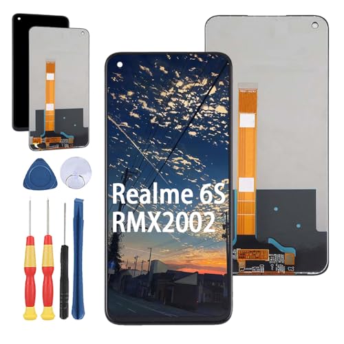 Yuxyiony Ersatzbildschirm für OPPO Realme 6S RMX2002 LCD-Display, Reparaturbildschirm und Ersatzwerkzeug-Zubehör von Yuxyiony