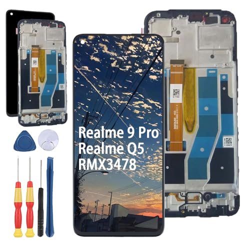 Yuxyiony Ersatzbildschirm für OPPO Realme 9 Pro RMX3471 RMX3472 / Realme Q5 RMX3478 LCD-Display Reparaturbildschirm und Ersatzwerkzeug-Zubehör. von Yuxyiony