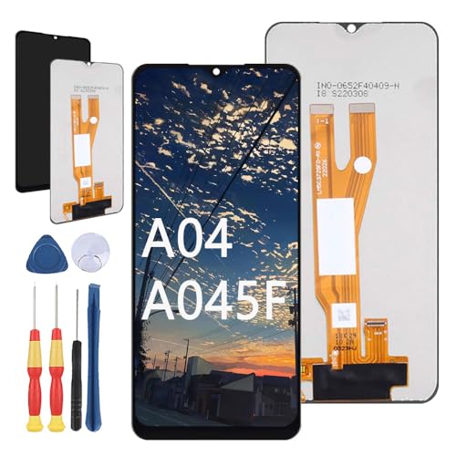Yuxyiony Neuer LCD Bildschirm Ersatz für Samsung Galaxy A04 SM-A045F A045F/DS LCD Display Touch Screen Reparaturteile mit Werkzeug von Yuxyiony