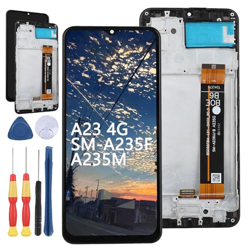 Yuxyiony Ersatzbildschirm für Samsung Galaxy A23 4G SM-A235F A235M LCD-Display, Reparaturbildschirm und Ersatzwerkzeug-Zubehör. Yuxyiony Ersatzbildschirm für Samsung Galaxy A23 4G SM-A235F A235M LCD-Display, Reparaturbildschirm und Ersatzwerkzeug-Zubehör. von Yuxyiony