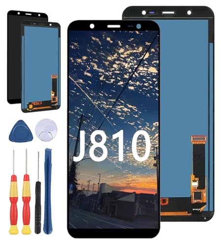 Yuxyiony Ersatzbildschirm für Samsung Galaxy J8 J810 2018 J810F J810Y J810M J810G J810Y/DS J810GF/DS LCD-Display Reparaturbildschirm und Ersatzwerkzeug-Zubehör von Yuxyiony