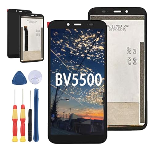 Yuxyiony Neuer LCD Bildschirm Ersatz für Blackview BV5500 LCD Display Touch Screen Reparaturteile mit Werkzeug. von Yuxyiony