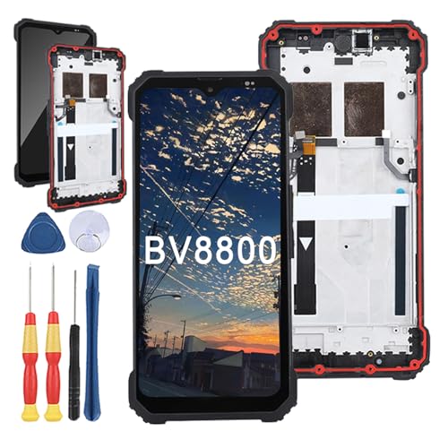 Yuxyiony Neuer LCD Bildschirm Ersatz für Blackview BV8800 LCD Display Touch Screen Reparaturteile mit Werkzeug. von Yuxyiony