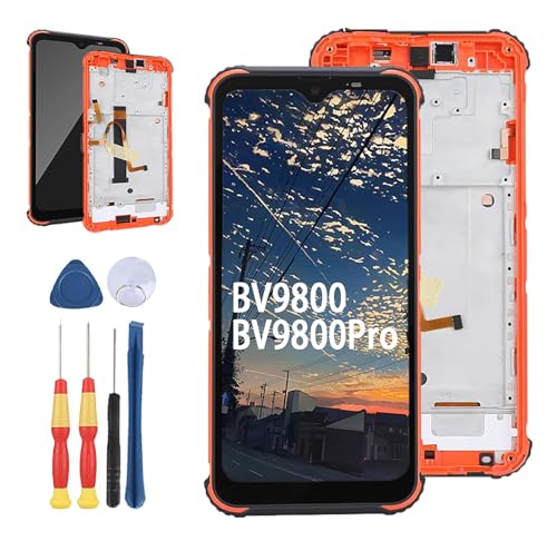 Yuxyiony Neuer LCD Bildschirm Ersatz für Blackview BV9800 Pro LCD Display Touch Screen Reparaturteile mit Werkzeug. von Yuxyiony