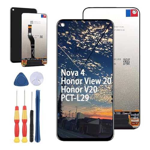 Yuxyiony Neuer LCD Bildschirm Ersatz für Huawei Nova 4/ Honor V20/ Honor View 20 PCT-L29 LCD Display Touch Screen Reparaturteile mit Werkzeug. von Yuxyiony