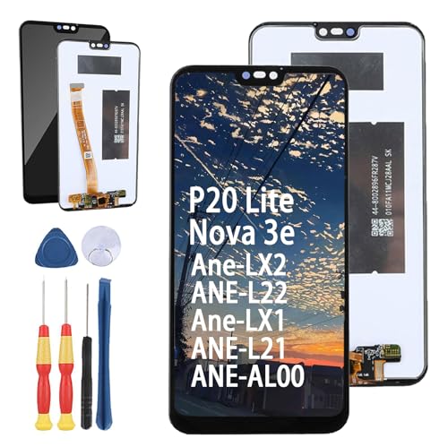 Yuxyiony Neuer LCD Bildschirm Ersatz für Huawei P20 Lite/Nova 3e Ane-LX2 ANE-L22 Ane-LX1 ANE-L21 ANE-AL00 LCD Display Touch Screen Reparaturteile mit Werkzeug. von Yuxyiony