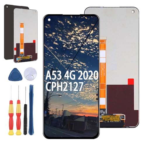 Yuxyiony Neuer LCD Bildschirm Ersatz für Oppo A53/ A53S/ A32/ A33 2020 CPH2127 CPH2139 PDVM00 LCD Display Touch Screen Reparaturteile mit Werkzeug. von Yuxyiony