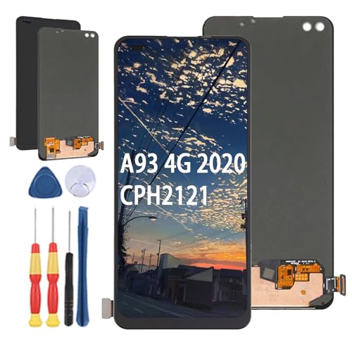 Yuxyiony Neuer LCD Bildschirm Ersatz für Oppo A93 4G 2020 CPH2121 /Reno 4 /Reno 4 lite /F17 Pro LCD Display Touch Screen Reparaturteile mit Werkzeug. von Yuxyiony