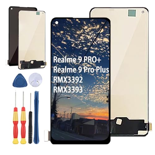 Yuxyiony Neuer LCD Bildschirm Ersatz für Realme 9 Pro Plus/Realme 9 Pro+ RMX3392 RMX3393 LCD Display Touch Screen Reparaturteile mit Werkzeug. von Yuxyiony