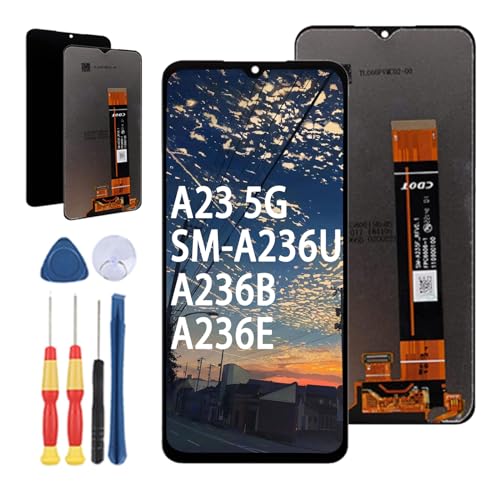 Yuxyiony Neuer LCD Bildschirm Ersatz für Samsung Galaxy A23 5G SM-A236U A236B A236E LCD Display Touch Screen Reparaturteile mit Werkzeug. von Yuxyiony