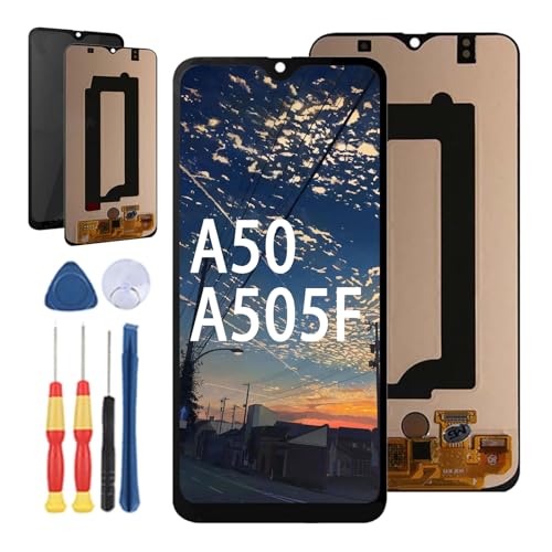 Yuxyiony Neuer LCD Bildschirm Ersatz für Samsung Galaxy A50 A505 A505F SM-A505FN LCD Display Touch Screen Reparaturteile mit Werkzeug. von Yuxyiony