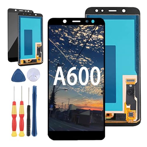 Yuxyiony Neuer LCD Bildschirm Ersatz für Samsung Galaxy A6 2018 A600 SM-A600F A600FN A600A A600G A600GN A600P A600N A600AZ A600T1 LCD Display Touch Screen Reparaturteile mit Werkzeug. von Yuxyiony