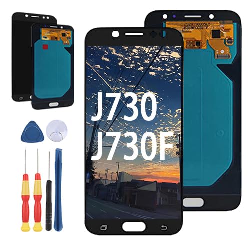 Yuxyiony Neuer LCD Bildschirm Ersatz für Samsung Galaxy J7 Pro 2017 J730 J730F LCD Display Touch Screen Reparaturteile mit Werkzeug. von Yuxyiony