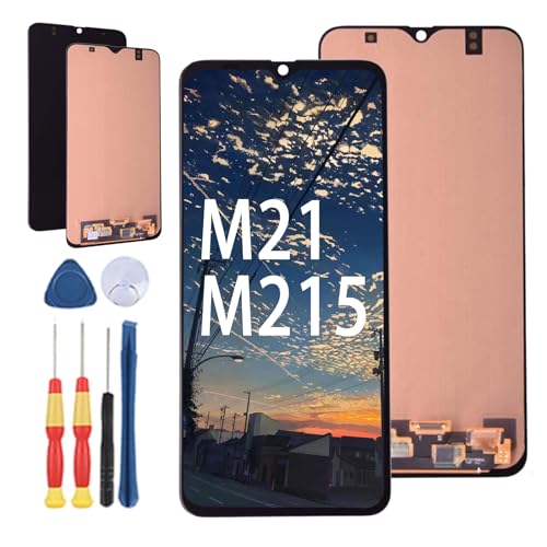 Yuxyiony Neuer LCD Bildschirm Ersatz für Samsung Galaxy M21 M215 SM-M215F LCD Display Touch Screen Reparaturteile mit Werkzeug. von Yuxyiony