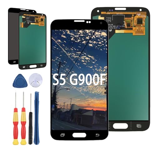 Yuxyiony Neuer LCD Bildschirm Ersatz für Samsung Galaxy S5 G900F G900H LCD Display Touch Screen Reparaturteile mit Werkzeug. von Yuxyiony