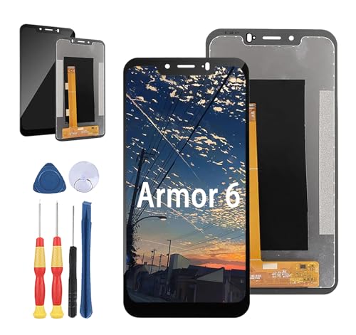 Yuxyiony Neuer LCD Bildschirm Ersatz für Ulefone Armor 6/ Armor 6S/ Armor 6E LCD Display Touch Screen Reparaturteile mit Werkzeug. von Yuxyiony