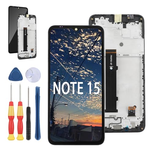 Yuxyiony Neuer LCD Bildschirm Ersatz für Ulefone Note 15 LCD Display Touch Screen Reparaturteile mit Werkzeug. von Yuxyiony