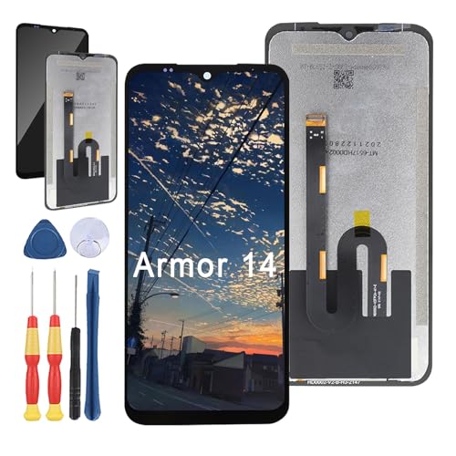 Yuxyiony Neuer LCD Bildschirm Ersatz für Ulefone Power Armor 14/ Armor 14 Pro LCD Display Touch Screen Reparaturteile mit Werkzeug. von Yuxyiony