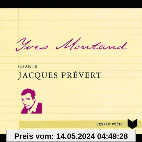 Chante Prevert von Yves Montand
