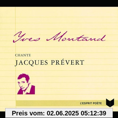 Chante Prevert Chante Prevert von Yves Montand